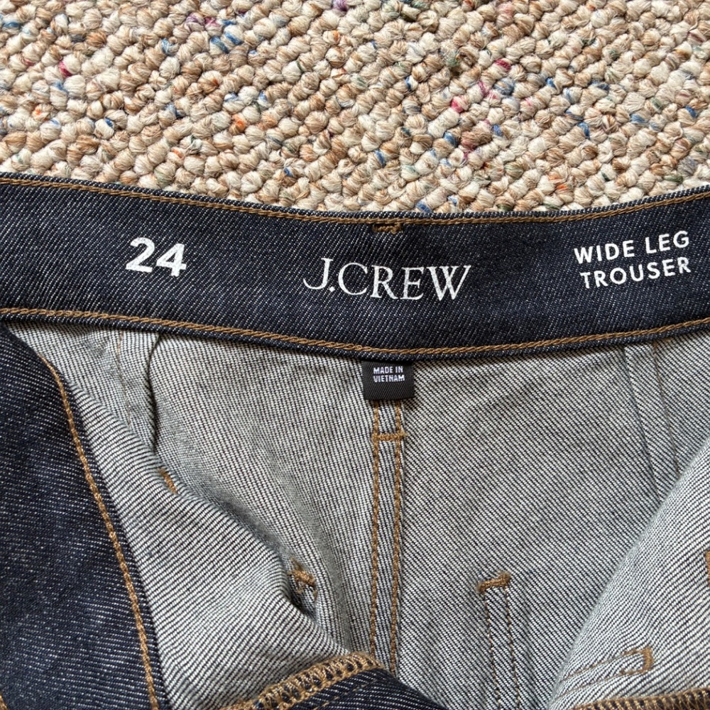 J Crew Wide Leg Sailor Jeans Size 24 - Picture 5 of 6